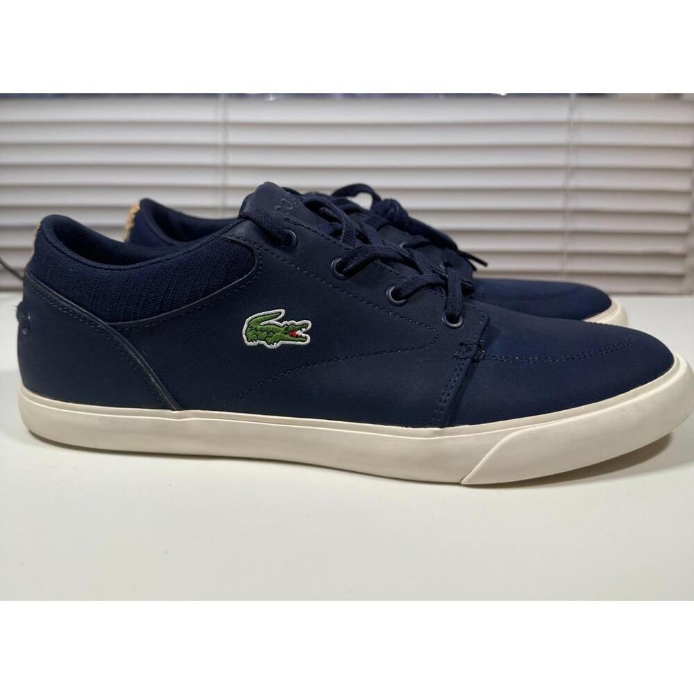 Lacoste Men's Bayliss Sneakers 119 1 CMA Navy/Off White Size 9 - Picture 2 of 9